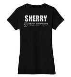 Seven Dimensions - Sherry, Neon - District Made Ladies Perfect Weight V-Neck