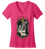 Rockstar Yoga - Sugar - District Made Ladies Perfect Weight V-Neck