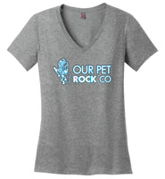 Our Pet Rock - District Made Ladies Perfect Weight V-Neck