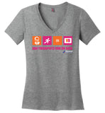 Ascend Behavior Partners - ABA Therapists Run On Data - District Made Ladies Perfect Weight V-Neck