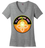 All Around Indy - Halloween - District Made Ladies Perfect Weight V-Neck