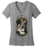 Rockstar Yoga - Sugar - District Made Ladies Perfect Weight V-Neck