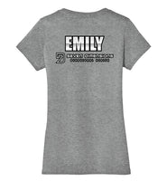 Seven Dimensions - Emily, Metal - District Made Ladies Perfect Weight V-Neck
