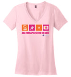 Ascend Behavior Partners - ABA Therapists Run On Data - District Made Ladies Perfect Weight V-Neck