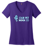 Our Pet Rock - District Made Ladies Perfect Weight V-Neck