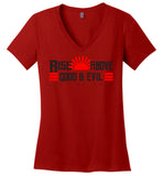 Rise Above Good & Evil - District Made Ladies Perfect Weight V-Neck