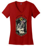 Rockstar Yoga - Sugar - District Made Ladies Perfect Weight V-Neck