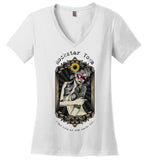 Rockstar Yoga - Sugar - District Made Ladies Perfect Weight V-Neck