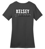 Seven Dimensions - Kelsey, Metal - District Made Ladies Perfect Weight Tee