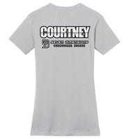 Seven Dimensions - Courtney, Flower - District Made Ladies Perfect Weight Tee