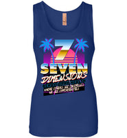 Seven Dimensions - Sherry, New Retro - Next Level Womens Jersey Tank
