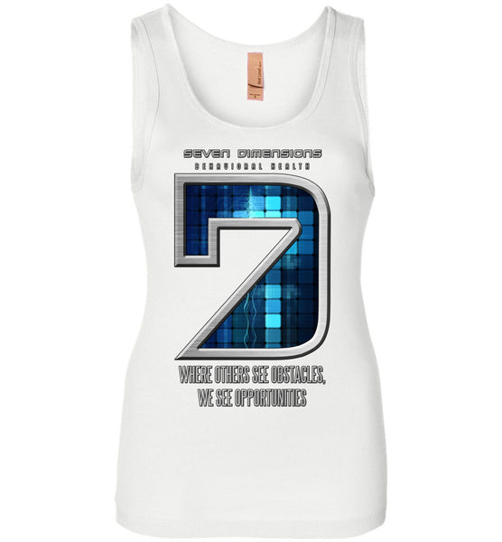 Seven Dimensions: Technomancer - Next Level Womens Jersey Tank