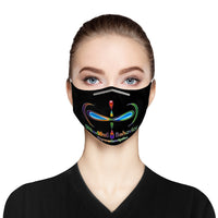 Mindful Behavior Cloth Face Mask with Filter Pocket for Adults