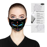 Mindful Behavior Cloth Face Mask with Filter Pocket for Adults