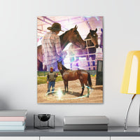 Dust Devil Ranch - At The Track - Canvas Gallery Wraps