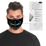 Mindful Behavior Cloth Face Mask with Filter Pocket for Adults