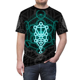 Sigil: Sephiroth's Cube, Unisex AOP Cut & Sew Tee