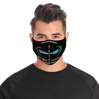 Mindful Behavior Cloth Face Mask with Filter Pocket for Adults