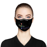 Mindful Behavior Classic Cloth Face Mask with Filter Pocket for Adults