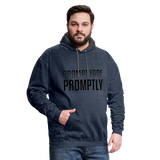 Prompt Fade Promptly Contrast Hoodie - indigo heather/asphalt
