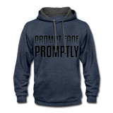 Prompt Fade Promptly Contrast Hoodie - indigo heather/asphalt