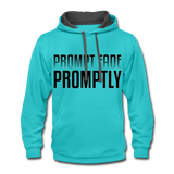 Prompt Fade Promptly Contrast Hoodie - scuba blue/asphalt