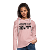 Prompt Fade Promptly Unisex Lightweight Terry Hoodie - cream heather pink