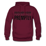 Prompt Fade Promptly Men's Hoodie - burgundy
