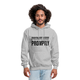 Prompt Fade Promptly Men's Hoodie - heather gray