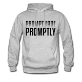 Prompt Fade Promptly Men's Hoodie - heather gray