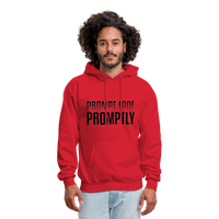 Prompt Fade Promptly Men's Hoodie - red