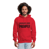 Prompt Fade Promptly Men's Hoodie - red