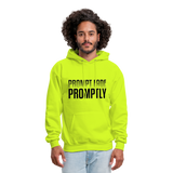 Prompt Fade Promptly Men's Hoodie - safety green