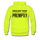 Prompt Fade Promptly Men's Hoodie - safety green