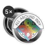 All Around Indy Alt Logo Buttons small 1'' (5-pack) - white