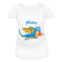 Blue Mama Dungeons, Diapers, & Dragon's Maternity T-Shirt - white