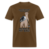 Alpaca My Bag Mace Version Unisex Classic T-Shirt - brown