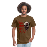 Toxic Vibes Only Zombie Unisex T-Shirt - brown