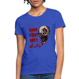 Toxic Vibes Only Zombie Women's T-Shirt - royal blue