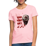 Toxic Vibes Only Zombie Women's T-Shirt - pink