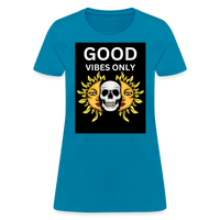 Toxic Vibes Only Death Women's T-Shirt - turquoise