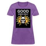 Toxic Vibes Only Death Women's T-Shirt - purple heather