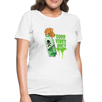 Toxic Vibes Only Poison Women's T-Shirt - white