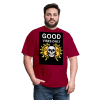 Toxic Vibes Only Death Unisex T-Shirt - dark red