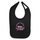 Mommy & Daddy's Little Permanent Product - Pink - Baby Bib - black