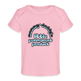 Mommy & Daddy's Little Permanent Product - Blue - Organic Baby T-Shirt - light pink