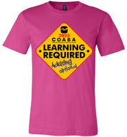 COABA - Learning Required, Adulting Optional - Canvas Unisex T-Shirt