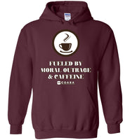 COABA - Fueled By Moral Outrage & Caffeine - Gildan Heavy Blend Hoodie