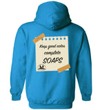 Over The Rainbow Behavioral Consulting - Back Prints - Keep Good Notes Do SOAPS - Gildan Heavy Blend Hoodie