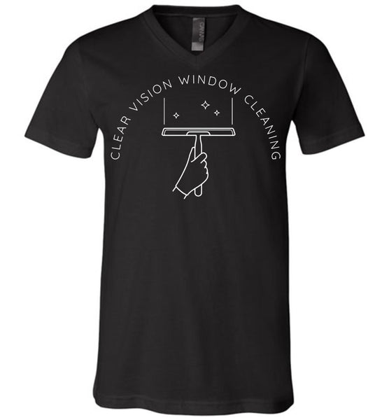 Clear Vision Window Cleaning - Essentials - Canvas Unisex V-Neck T-Shirt